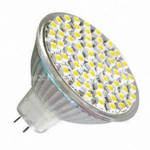 Dimmable 12V AC 6000K Cold White LED MR16 60 3528 SMD Bulb Lamp