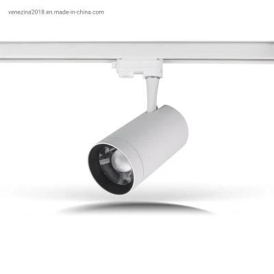 T6089 Stepless Zoomable Beam Angle 15-50 Ugr&lt;14 LED Tracklight Spot Light