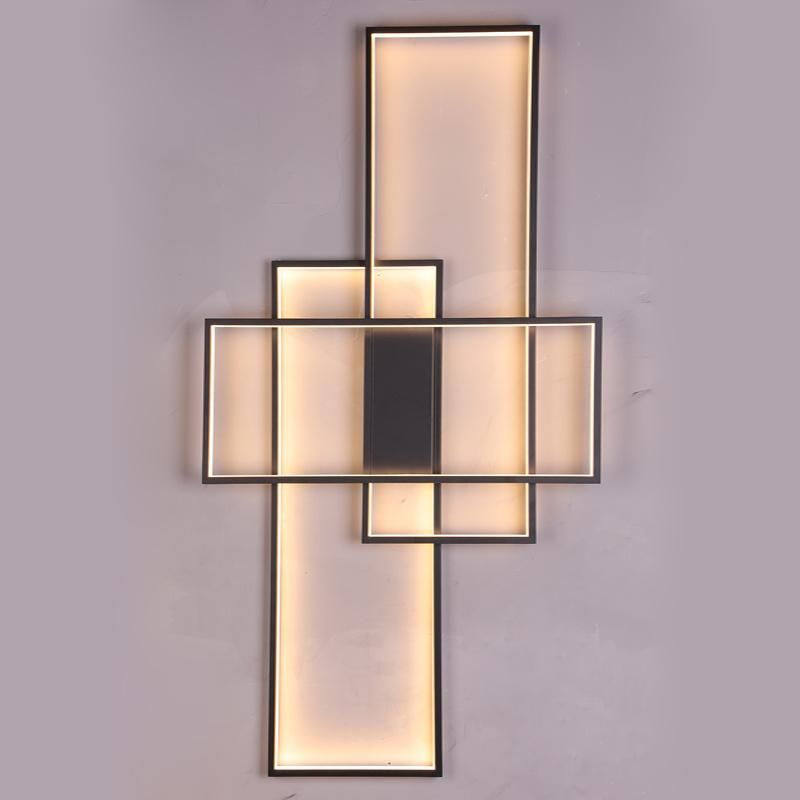 2022 New Arrival Modern Rectangular Decor LED Wall Scone Lamp Indoor Aluminium Lighting Fixture