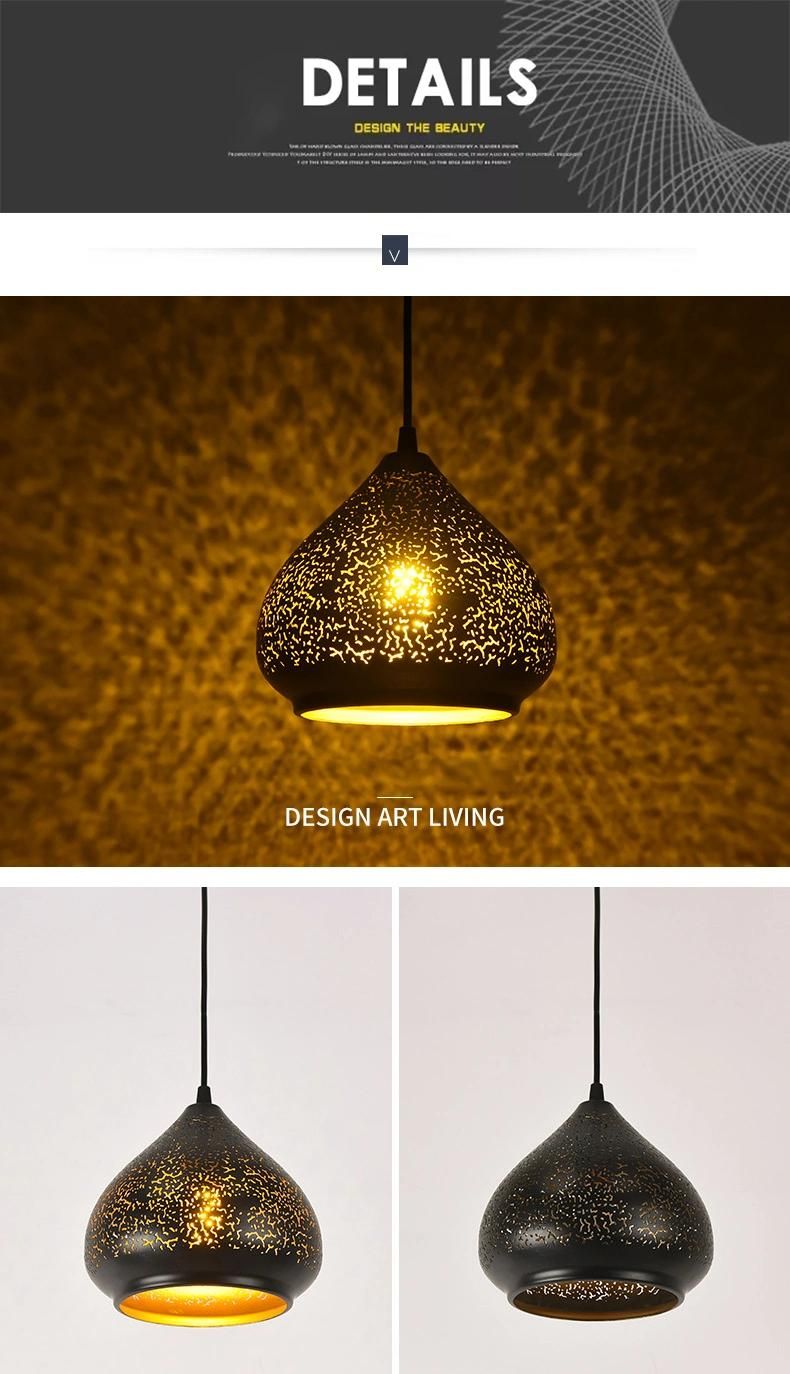 Retro Industrial Style Loft Iron Drop Light Energy Saving Light Decoration Pendant Lamp for Indoor Dining Room
