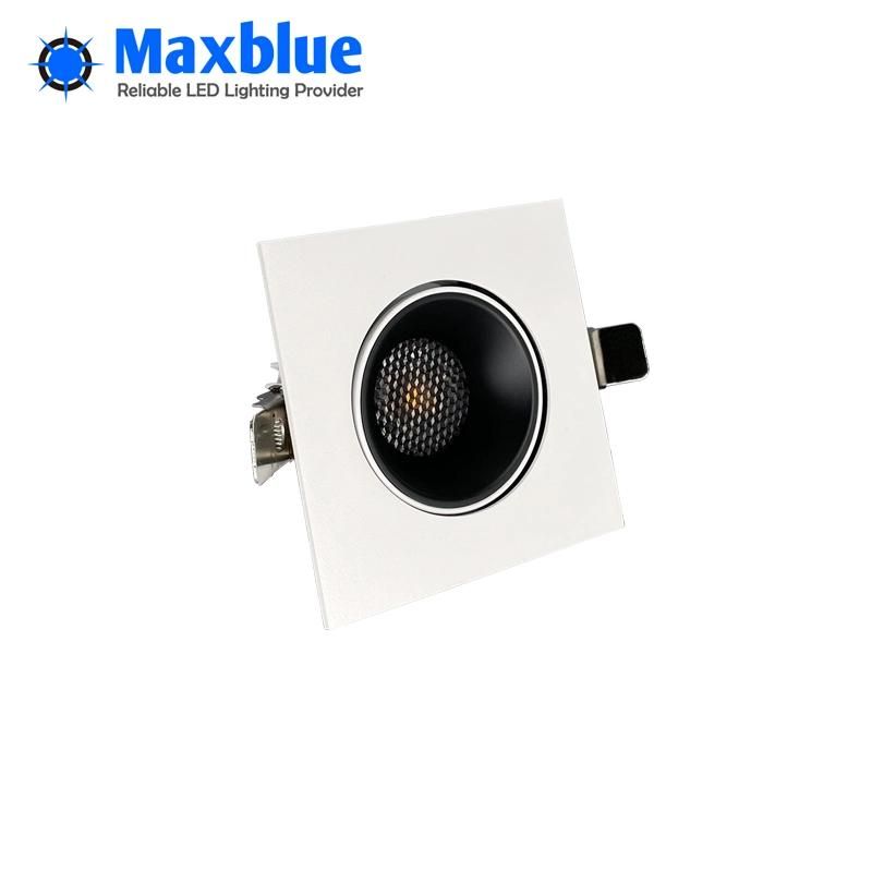 Hot Sale High Quality Adjustable Square Gimbal LED Spotlight Downlight