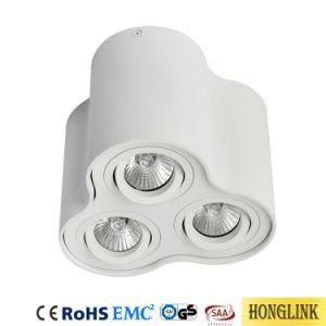 3xgu10 Adjustable Downlight Round LED Ceiling Light Cylinder LED Downlight