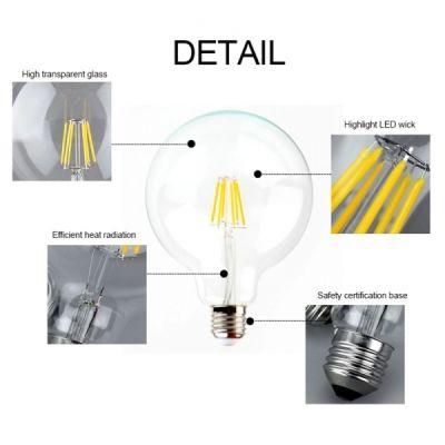 Factory Price Energy Saving Vintage Filament Edison Bulb G45 LED Lamps 6W