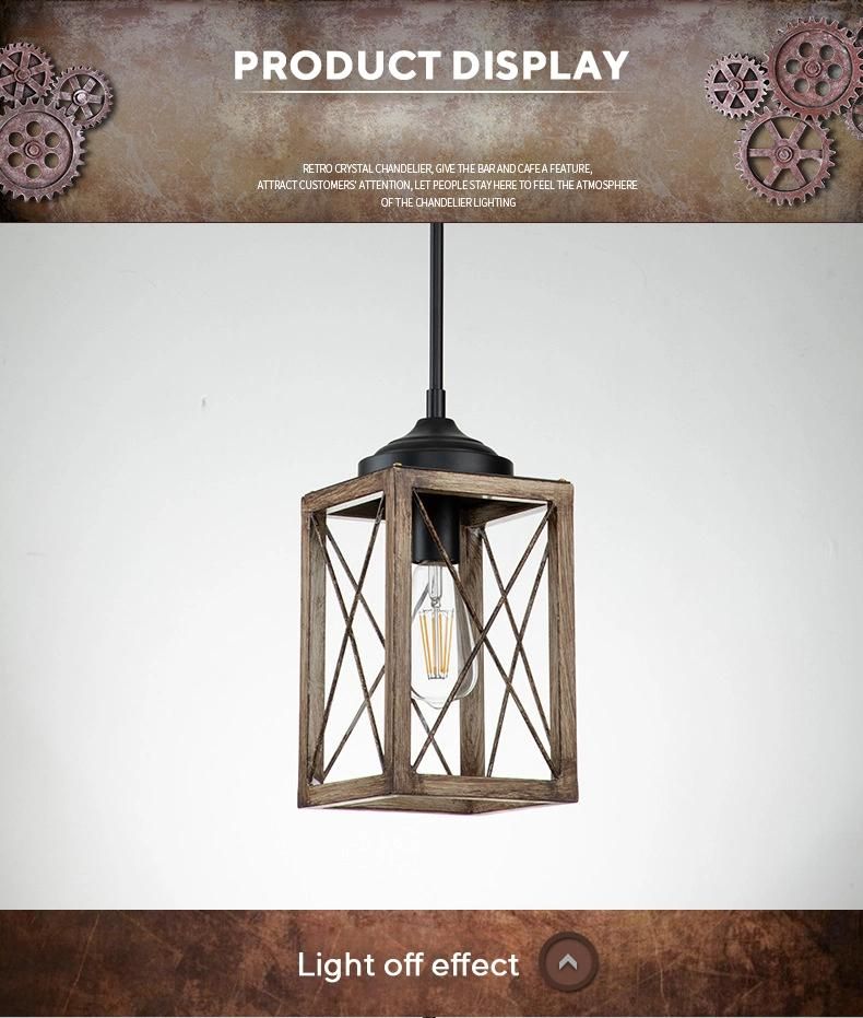 Vintage Retro Rustice Chandeliers and Pendant Lights Modern Hanging Lamp for Parlor Cafe Restaurant Indoor Light