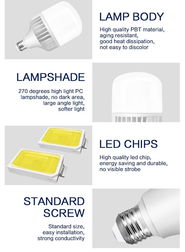 T120 40W High Power Lumen Die-Casting Aluminum LED Bulb Lamp