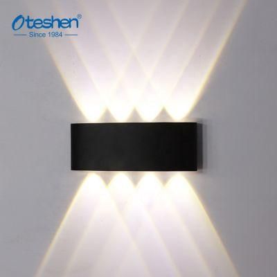 LED Waterproof Dustproof Surface Mounted Outdoor Indoor IP65 up and Down Decorate 8W Wall Light