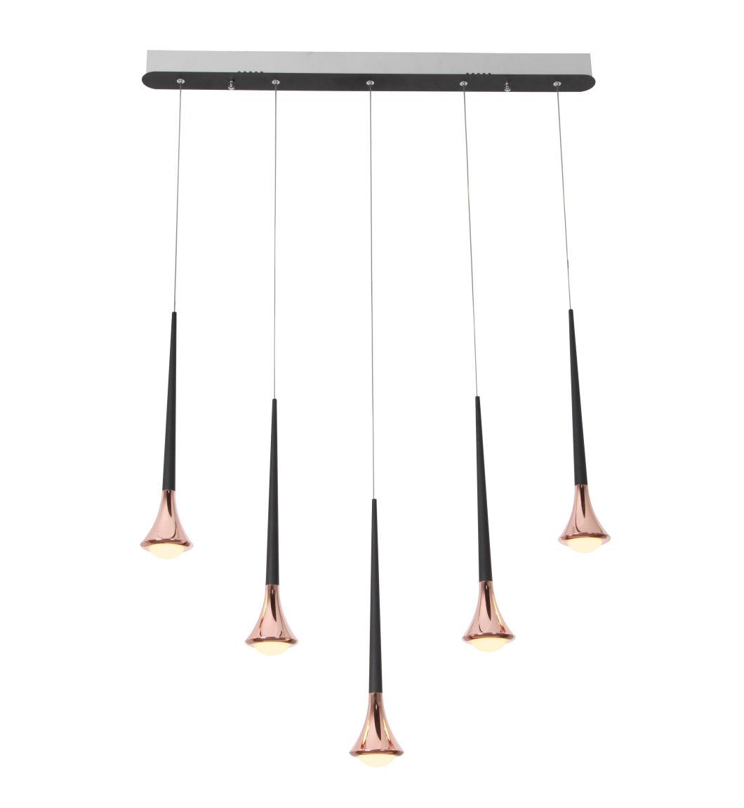 Masivel Lighting Modern Hotel Single Pendant Light Gold LED Chandelier Light