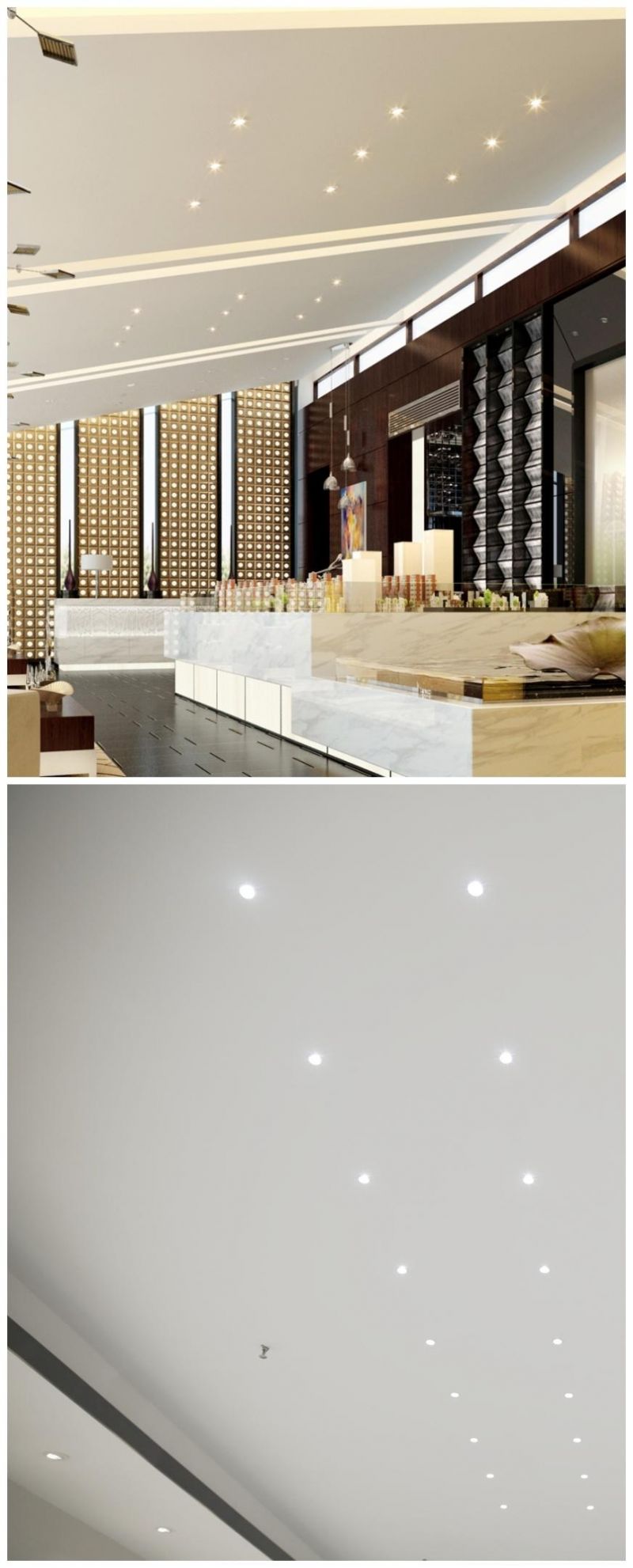 R6853 Small Recessed Down Light Ceiling Light 1W 3W Interior Lighting Fixture LED Lamp