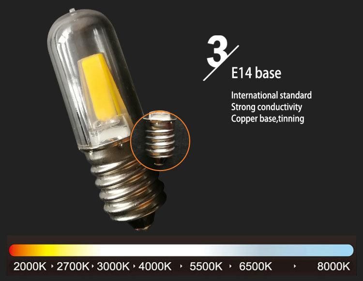 Dimmable 12-24V Edison Candle 2W E14 LED Light Bulb 3000K