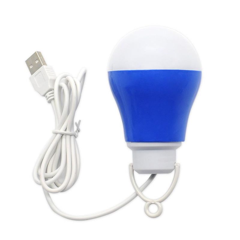 A60 DC 5V USB Bulb for 2m Wire LED Low Voltage Bulb for Camping Emergency Lamp Light with Hook
