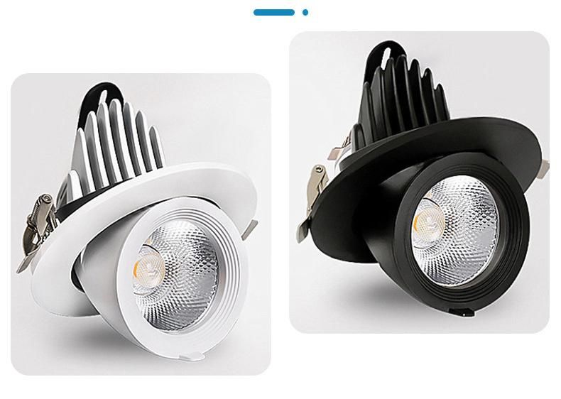 5000K 25W 35W High Power LED Spot Light with White Aluminum Housing Adjustable
