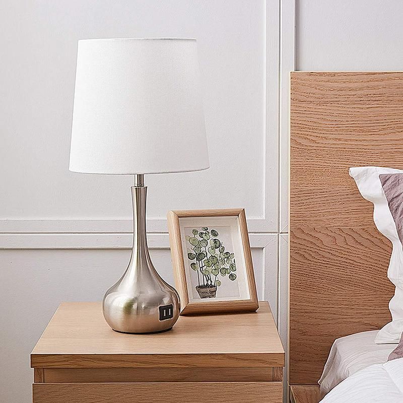 New Design Touch Dimming Vase Table light USB Rechargeable Bedroom Bedside Table Lamps