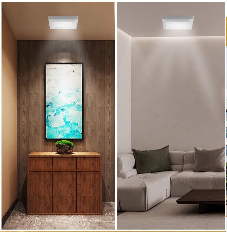 Square Surface Mounted Sky Frameless Glass Price RGB Panel Light