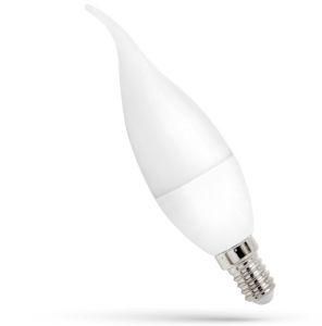 E14 Base 6W Christmas Aluminum Coated Plastic LED Candle Light Bulbs 2700K Warm White