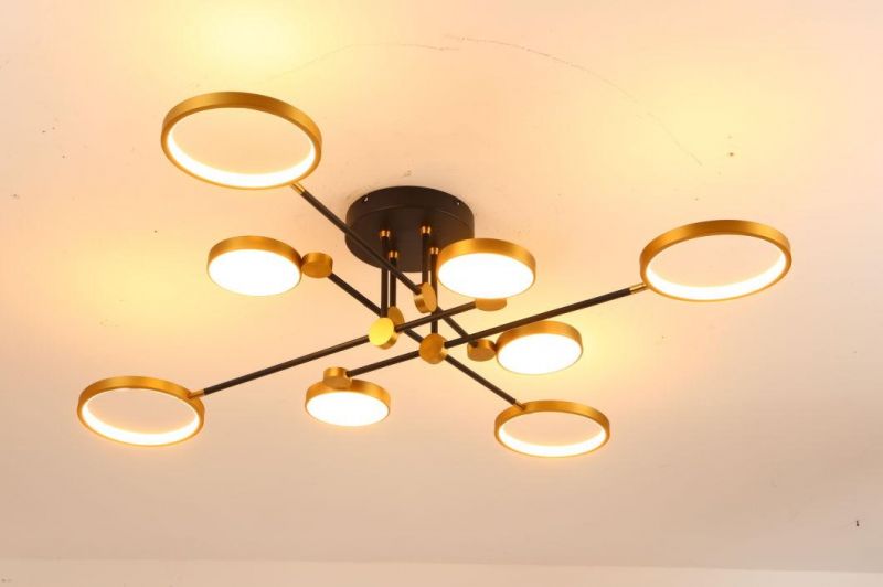 Masivel 8-Head Design LED Light Modern Nordic Indoor Ceiling Light