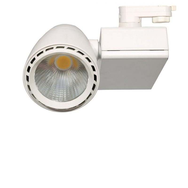 CE 30W Global 3phase Ra>97 Dimmabl LED Spot Track Light for Commercial Clothes Chain Store Shops Shopping Mall Exhibition Hall Track Spotlight Lighting Fixture