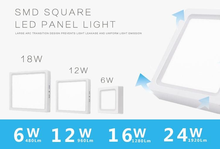 Square Lamp Saso SAA Ce Approved Panel Light LED 18W
