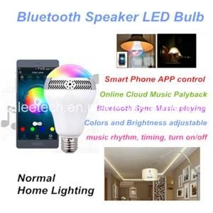 Bluetooth Speaker Smart Home RGBW Con LED Bulb