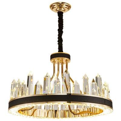 Hotel Use European Royal Iron K9 Crystal Chandelier Modern