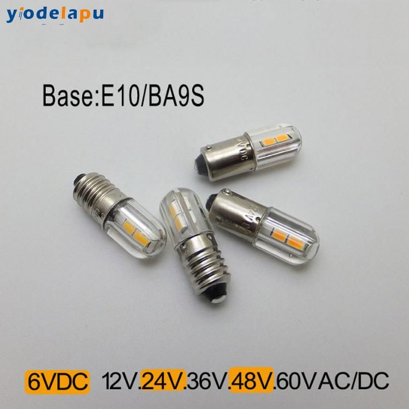 E10 Ba9s 6V 12V 24V 48V 60V 110V 220V 1W LED Indicator Bulb