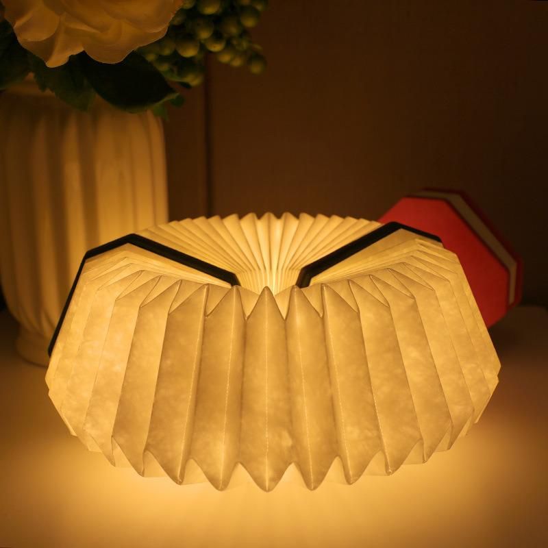 2021 Dropshipping LED Portable Creative Night Light Wooden Organ Lamp