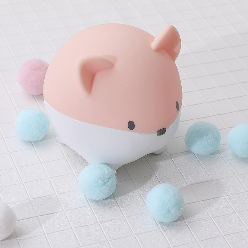 LED Night Lamp Kids USB Chargeable Cute Mouse Baby Nursery Lamp Silicone Night Light