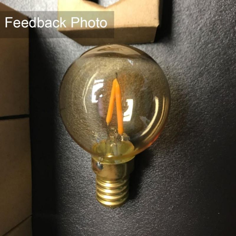 E14 E27 LED Dimmable Filament Bulb Retro Edison Light Bulb 220V Lamp Gold Tubular Chandelier Night Lamp 0.5W 1W 2W 3W 4W 6W 8W