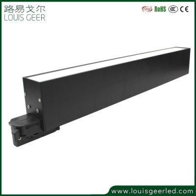 Customized 30W 50W 60W Aluminium Track Mount Surface Mount Office Suspended Pendant LED Linear Lighting Fixture