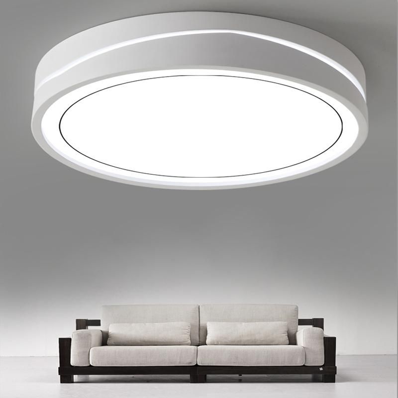 New Design White Modern Nordic Macaron Color Round Surface Mount Ceiling Light for Home Decor