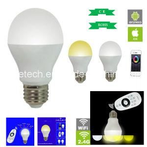 6W Ww/Cw E27 E26 B22 Lamp Base Optional Lamp WiFi Remote Control LED Bulb Light