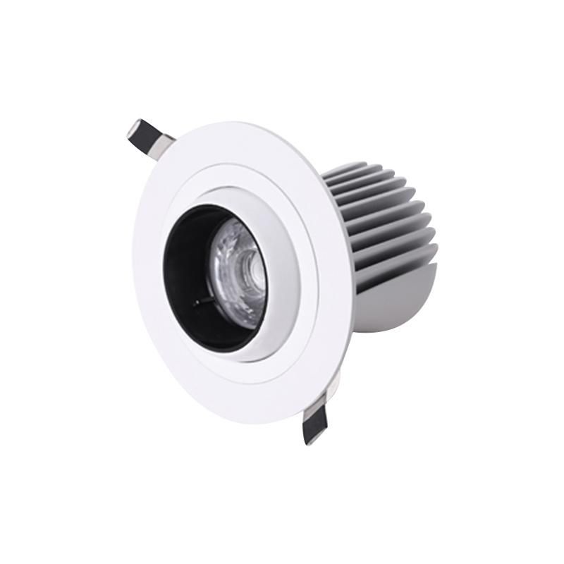 LED Lamp Ceiling Embedded 12W 18W 24W Stretchable COB LED Downlight Recessed Spotlight for Furniture Showroom