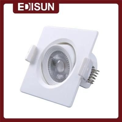 MR11 GU10 3W 240lm LED Downlight Spotlight Round Square