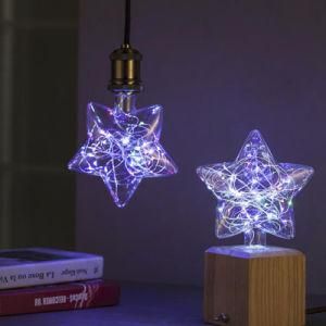 Star-Shaped Copper Wire Light LED Bulb Light