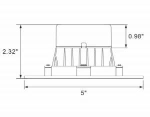 SMD2835 4 Inch 8/10W 120V Dimmable LED Down Lightsquare Shape