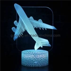 Aircraft Warplane Helicopter Models 3D Table Lamps