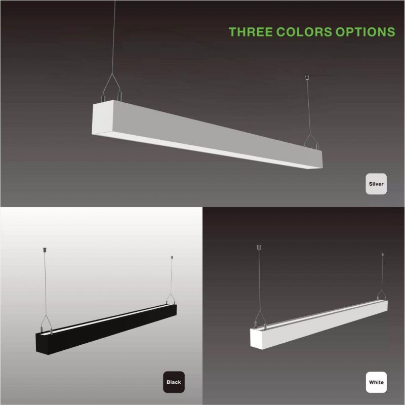 High Quality Aluminum 60W up-Down Lit LED Linear Light LED Linear Ceiling Light 1.2m 4FT LED Shop Light