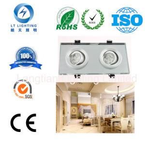 6W Crystal White Square Double End LED Down Light