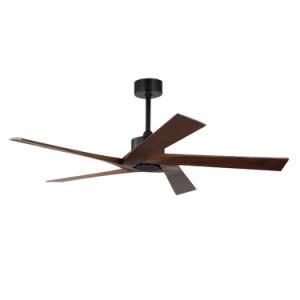 Hot Sale Wooden ceiling Fan Remote Control DC Motor Ceiling Fan Wood Finish 5 Blades Fan