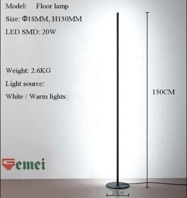 Hot Sale Indoor Home Floor Lamp with Round Base Corner LED Desk Lamp