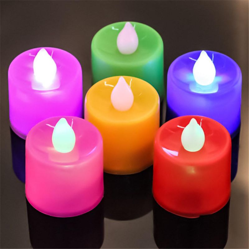 Custom Various Colorful LED Electronic Decorative Flameless Candle