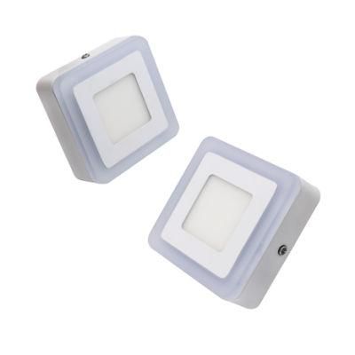 Two Color 3+3W 6+3W 12+4W 18+6W Red Green Blue White Round Surface LED Panel Light