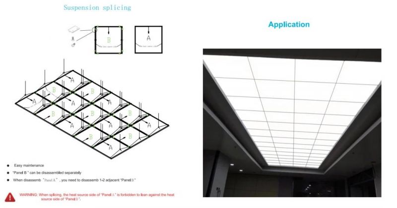 0-10V/Dali Dimmable 40W Frameless LED Panel Light for Home/Office/Super Market Lighting