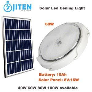 Green Energy 60W LED Solar Lamp Ceiling Lighting with Battery and Panel