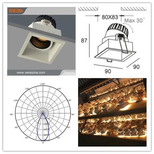 R6903 Deep-Anti Glare COB LED Recessed LED Spot Light