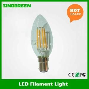 New Ce RoHS ERP 360 Degree 4W LED Filament Candle B15 Dimmable