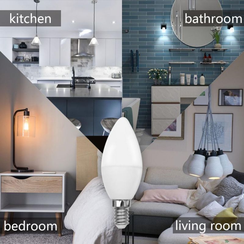 C37 3W B22 E14 E27 Socket Lic Driver LED Bulb Candle Lamp Light for Indoor Decorative