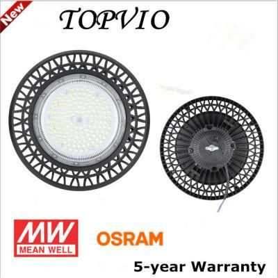 100W 150W 200W LED Industrial Housing Lens Lumen Metal IP65 Fixture Linear UFO High Bay Light