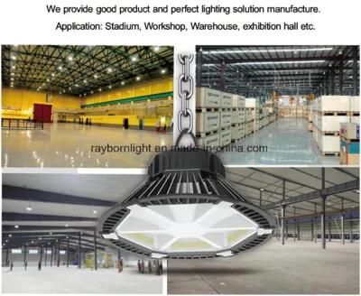 Best Quality 160lm/W IP65 Waterproof Light with Anti-Glare Cover 150W 200W Carport Showroom LED High Bay Light