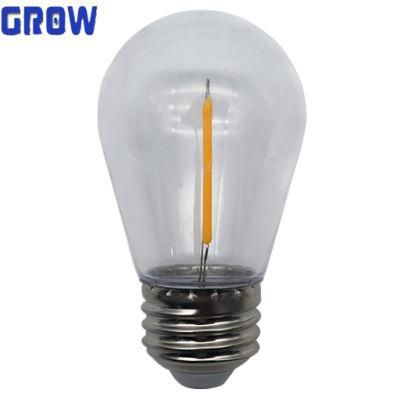 S14 LED Filament Bulb 1W 2W for Christmas Tree Decorative Light String