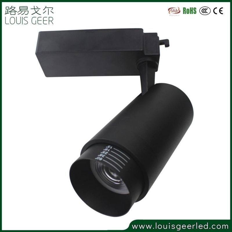 Commercial Dali Dimmable 15W 20W 25W Adjustable Focus LED Track Light for Fashion Store